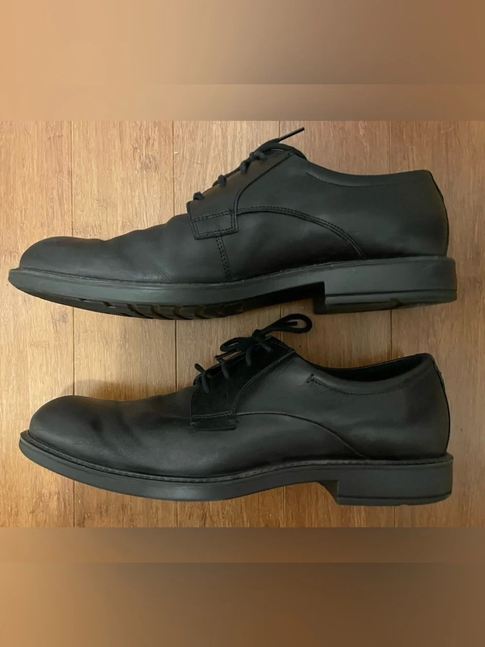 ECCO Shoes Oxford US 13 Mens Dress Business Wedding Black Classic